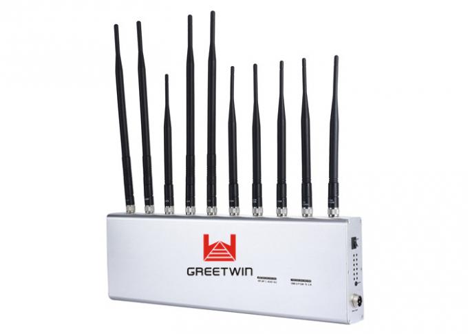 10 根天线 3G 4G 手机信号屏蔽器 WiFi GPS 全频段信号屏蔽器 1