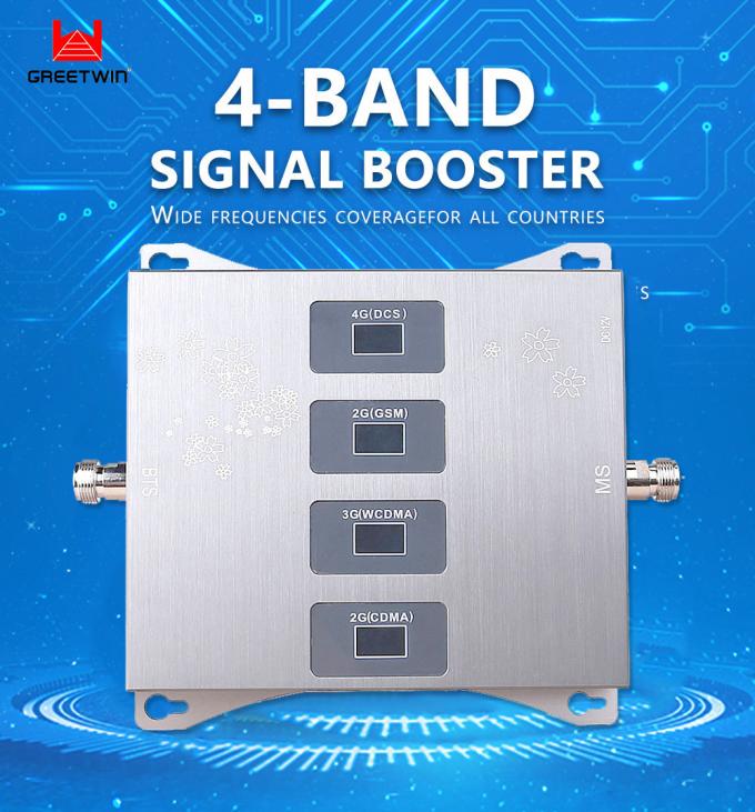 4-полосный 1,5 КСВ 2600 МГц усилитель сигнала Gsm 65 дБ усиление 2