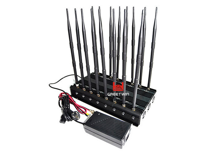 16 Antennas VHF UHF Phone Signal Scrambler 3G 2100 LTE 2600 MHz Full Bands