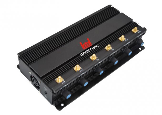 معيار عسكري ستة هوائيات 4G WiFi GPS إشارة جهاز تشويش لغرفة الفحص 0