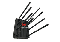 Desktop 10W 8 Band Cell Phone Signal Jammer Customizable Frequencies