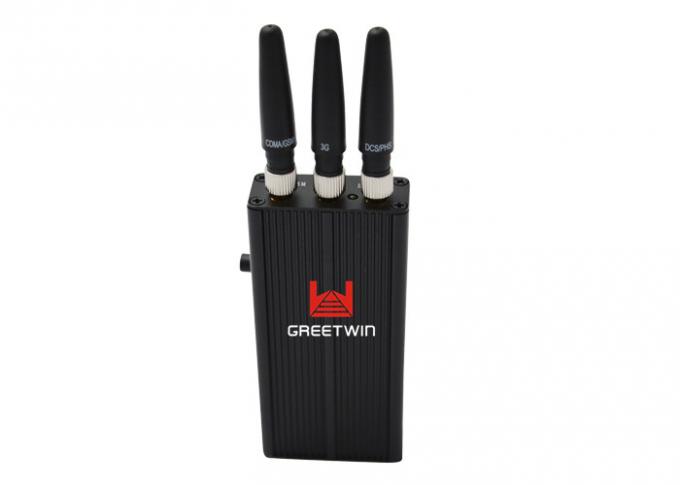 3 Antennas Handheld Cell Phone Jammer / Mini Small Power Phone Signal Jammer ၁