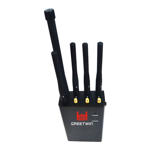 8 Antennas Handheld Cellphone Jammer , GSM 3G 4G LTE Wifi Signal Jammer