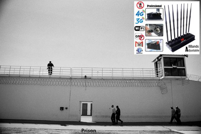 جهاز تشويش إشارة الهاتف المحمول VHF UHF 8 قنوات هوائي متعدد الاتجاهات 0