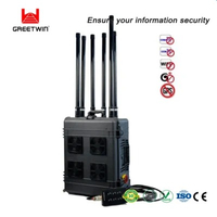 Greetwin 400W DDS Cellular Signal Jammer 20-2700MHz VHF Remote Control Luggage Jammer