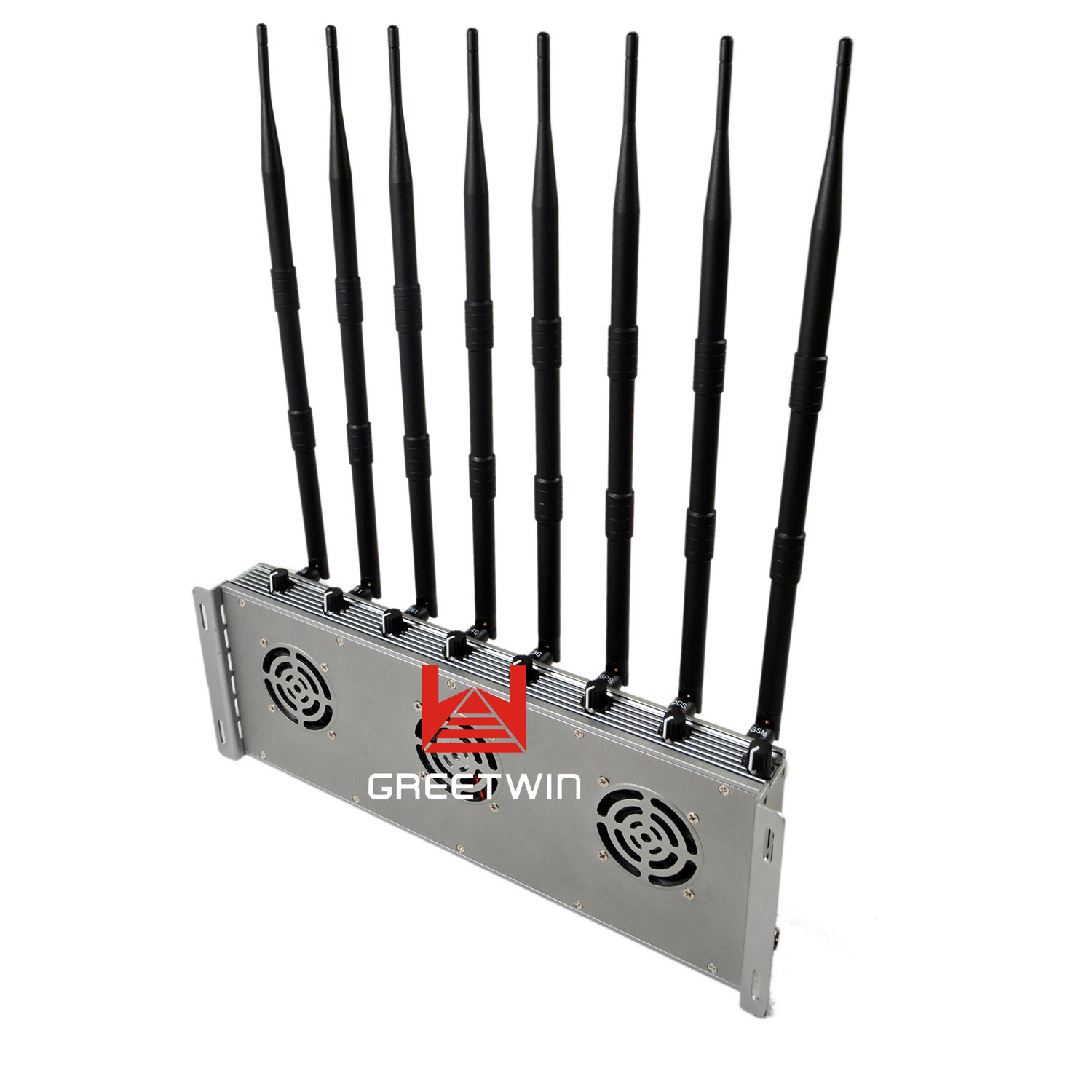 Powerful WIFI Mobile Phone Signal Jammer 8 Antennas Indoor Adjustable 46W Output Power