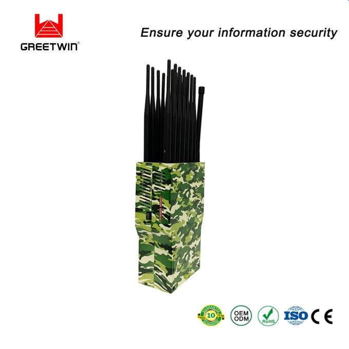 Antenas del bloqueador 21 de la se&ntilde;al de 16000mAH 21.0W Wifi con el cargador 1 del coche