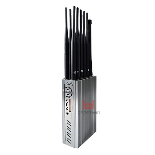 12 Channels Cell Phone Signal Jammer 3G/4G/WiFi 2.4G/ 5.8G Cooling System