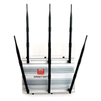 VSWR Protection 4G LTE Cell Phone Signal Jammer , Mobile Phone Inhibitor High Power