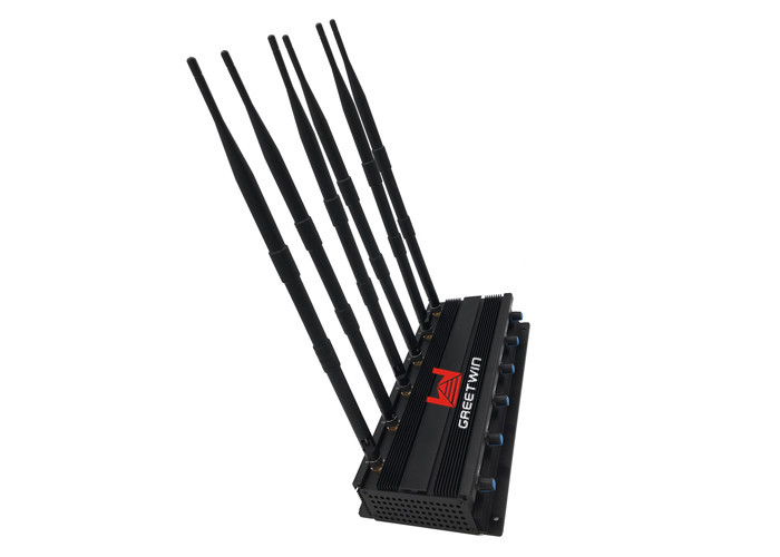 6 Band Remote Control 4g Mobile Phone Jammer / 2G 3G LTE uhf vhf jammer